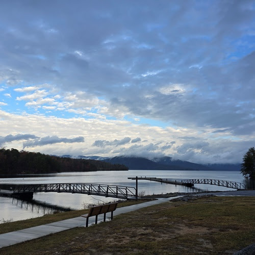 a bridge over a body of water