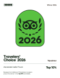 2026 Tripadvisor Travelers' Choice award for Jocassee Lake Tours, in the Top 10%.